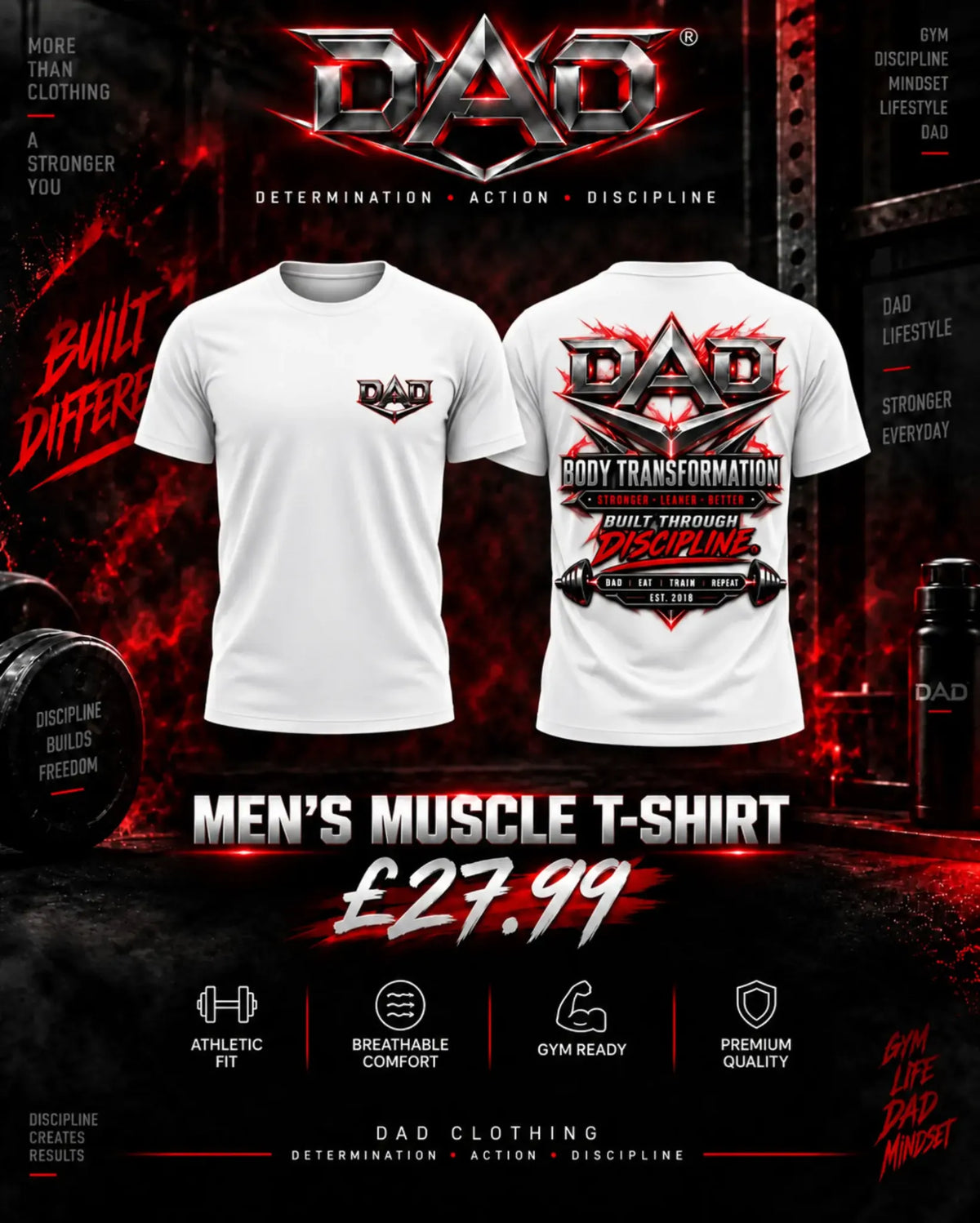 DAD Men's Muscle T-Shirt - Drop 001