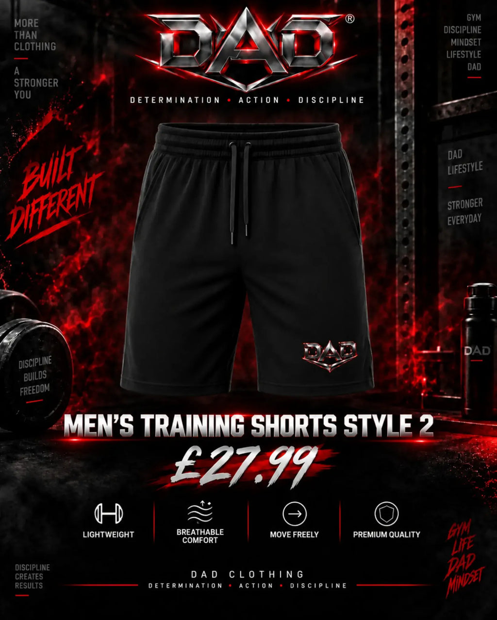 DAD Men's Training Shorts - Drop 001