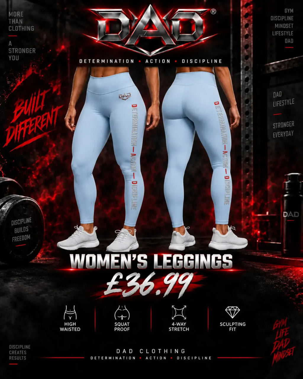 DAD Women's Leggings - Drop 001