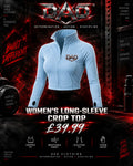 DAD Women's Long-Sleeve Crop Top - Drop 001