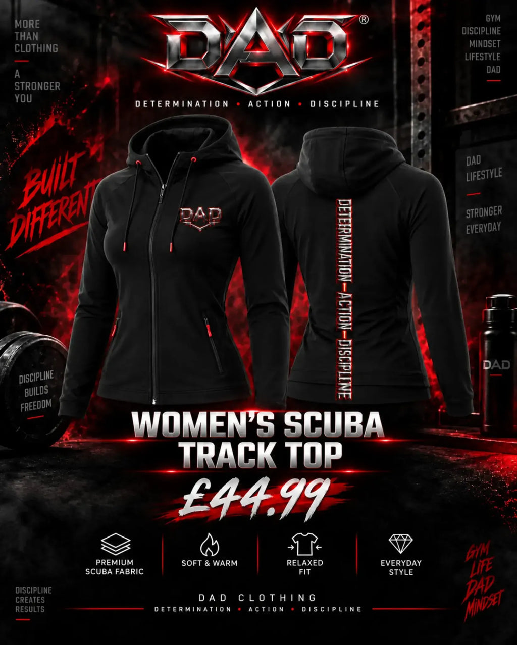 DAD Women's Scuba Track Top - Drop 001