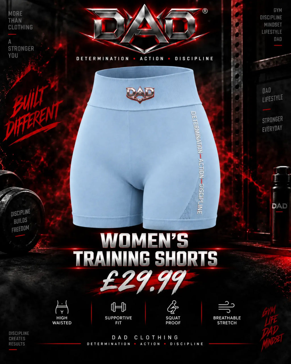 DAD Women's Training Shorts - Drop 001
